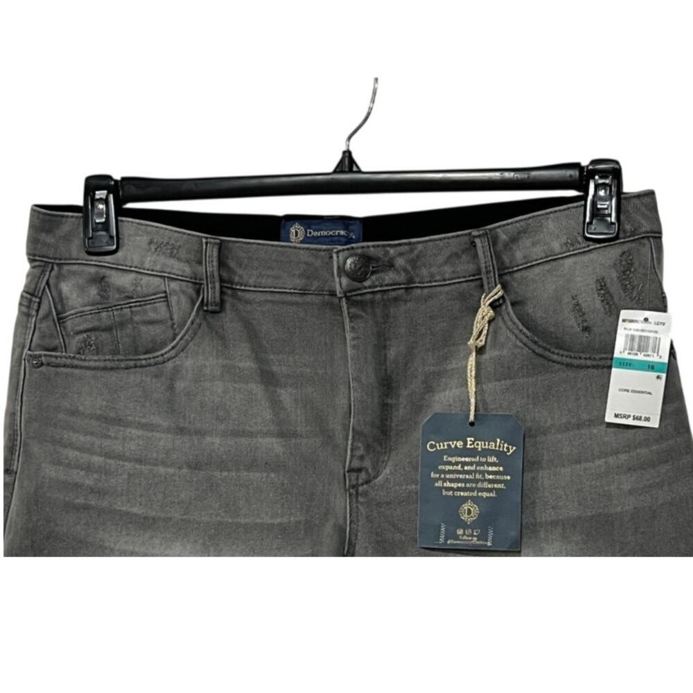 Democracy Ab Solution Womens Size 16 Mid Rise Roll Cuff Stretch Shorts Gray - Picture 7 of 12
